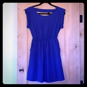 Lush Indigo dress with pockets! EUC